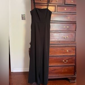 Black wide leg jumpsuit